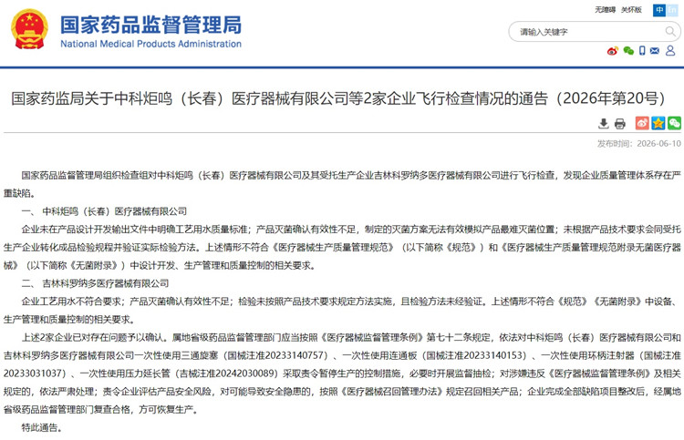 医疗器械飞行检查.jpg 医疗器械飞行检查.jpg